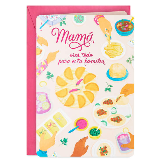Jumbo You Make This Family Happy Spanish-Language Mother's Day Card for Mom