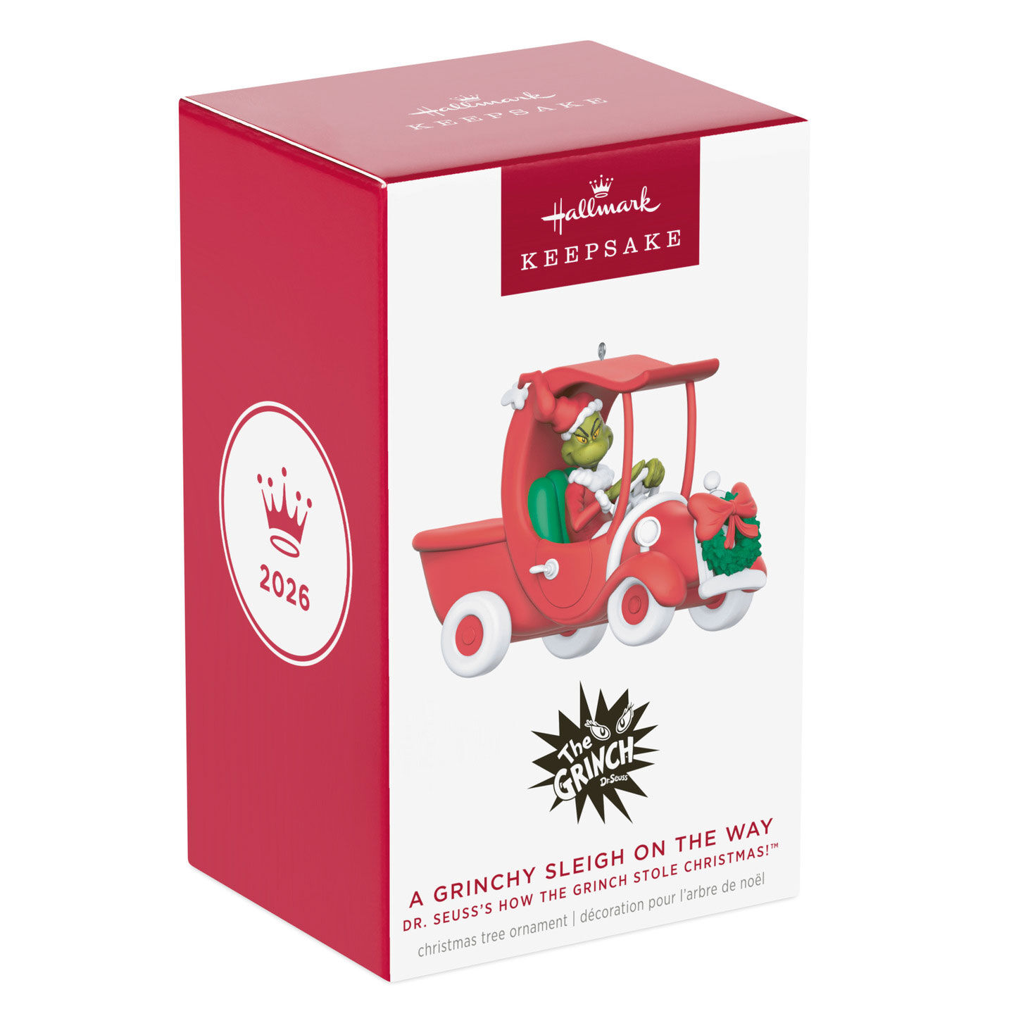 Grinch in Red Car Keepsake Ornament Package Front image number 7