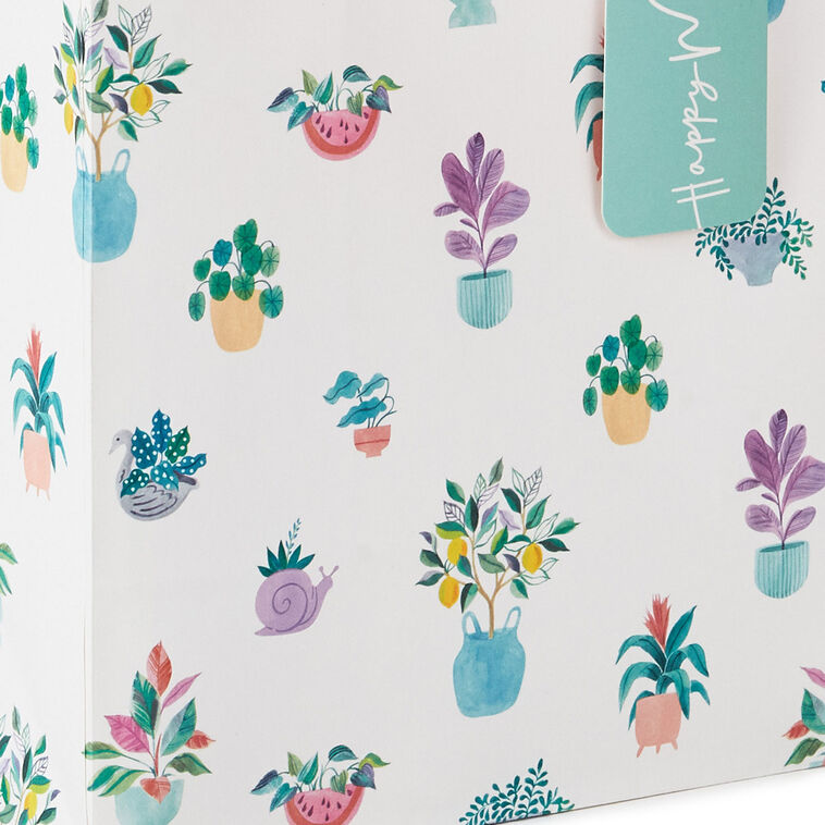9.6" Potted Plants Medium Mother's Day Gift Bag With Tissue Paper, , large image number 5
