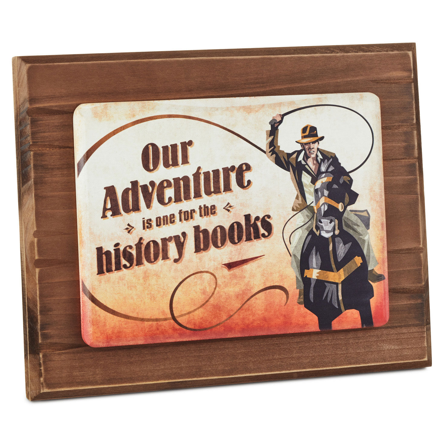 Indiana Jones™ Our Adventure Wood Quote Sign, 11x9 for only USD 29.99 | Hallmark
