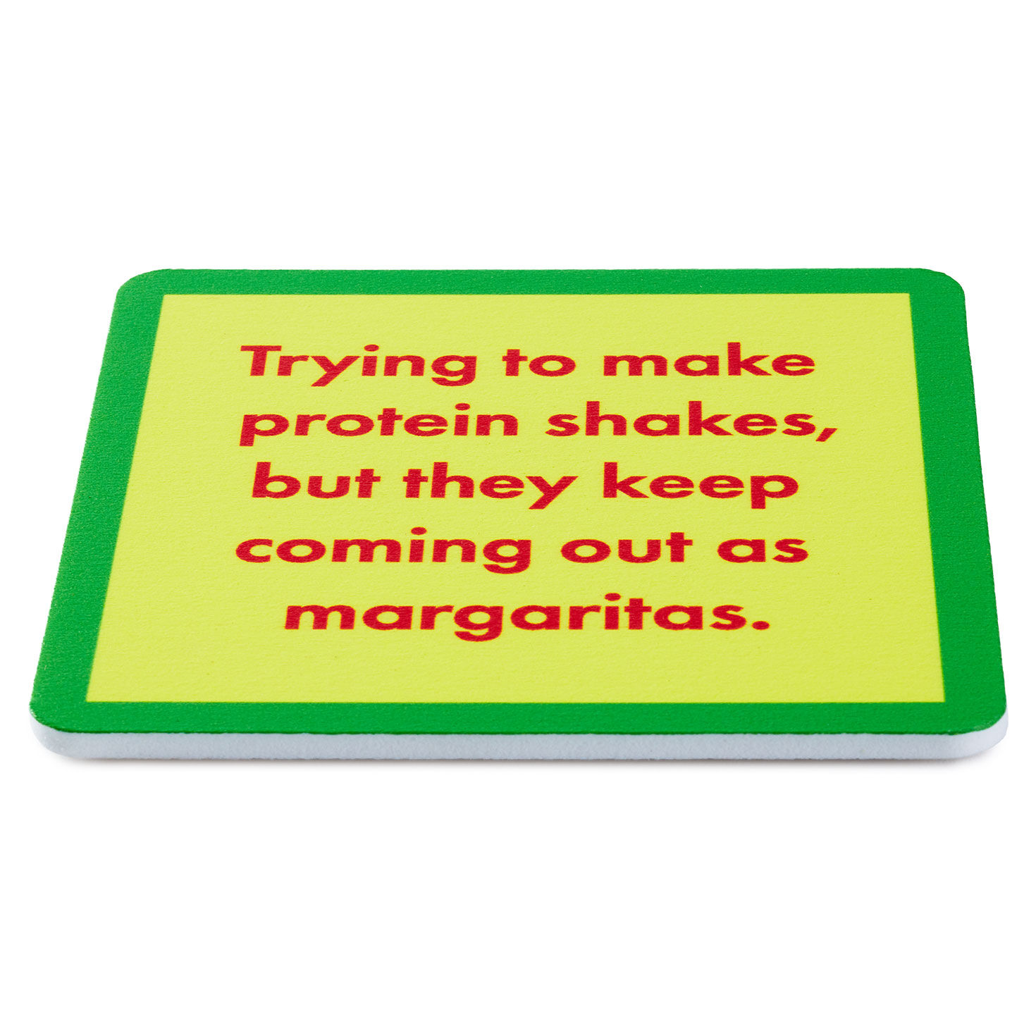 Drinks on Me Protein Shakes Funny Coaster, , large image number 2
