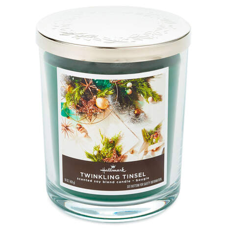 Twinkling Tinsel 3-Wick Jar Candle, 16 oz., , large