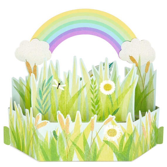 Rainbow Meadow 3D Pop Up Thinking of You Card, , large image number 3