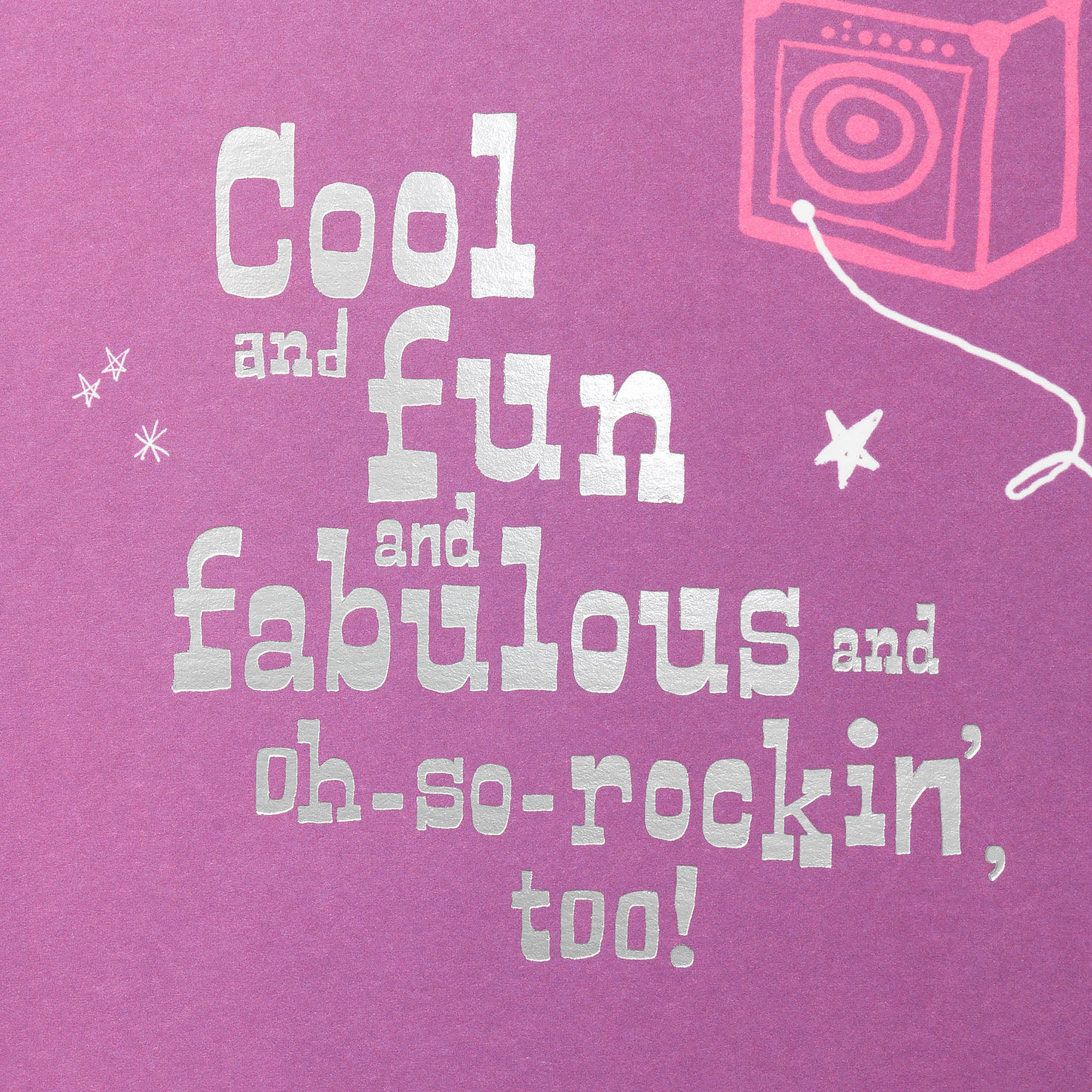 Cool and Fun and Fabulous Girl Birthday Card, , large image number 2