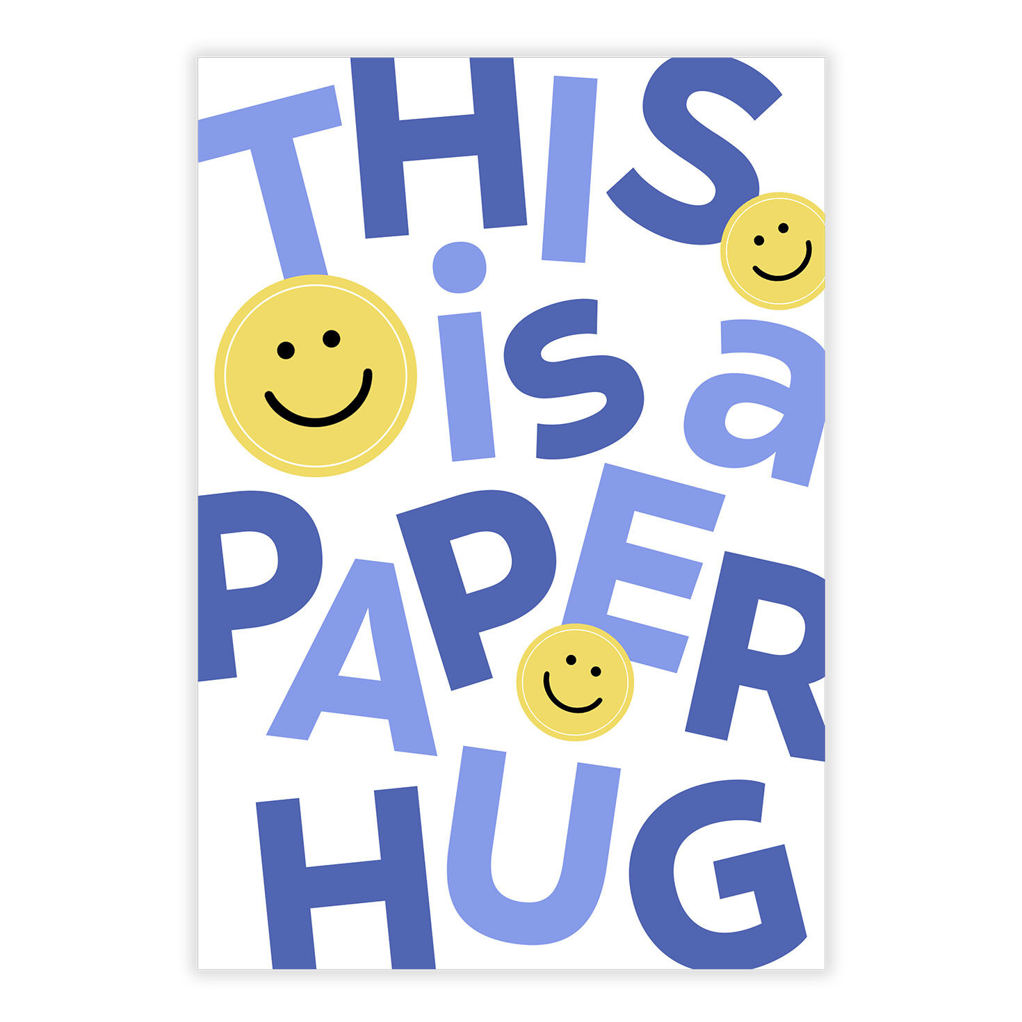 Personalized Smiley Face Hug Thinking of You Card  image number 2