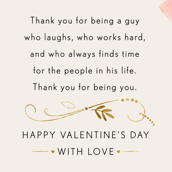 Thank You for Being You Valentine's Day Card for Husband, , large image number 3