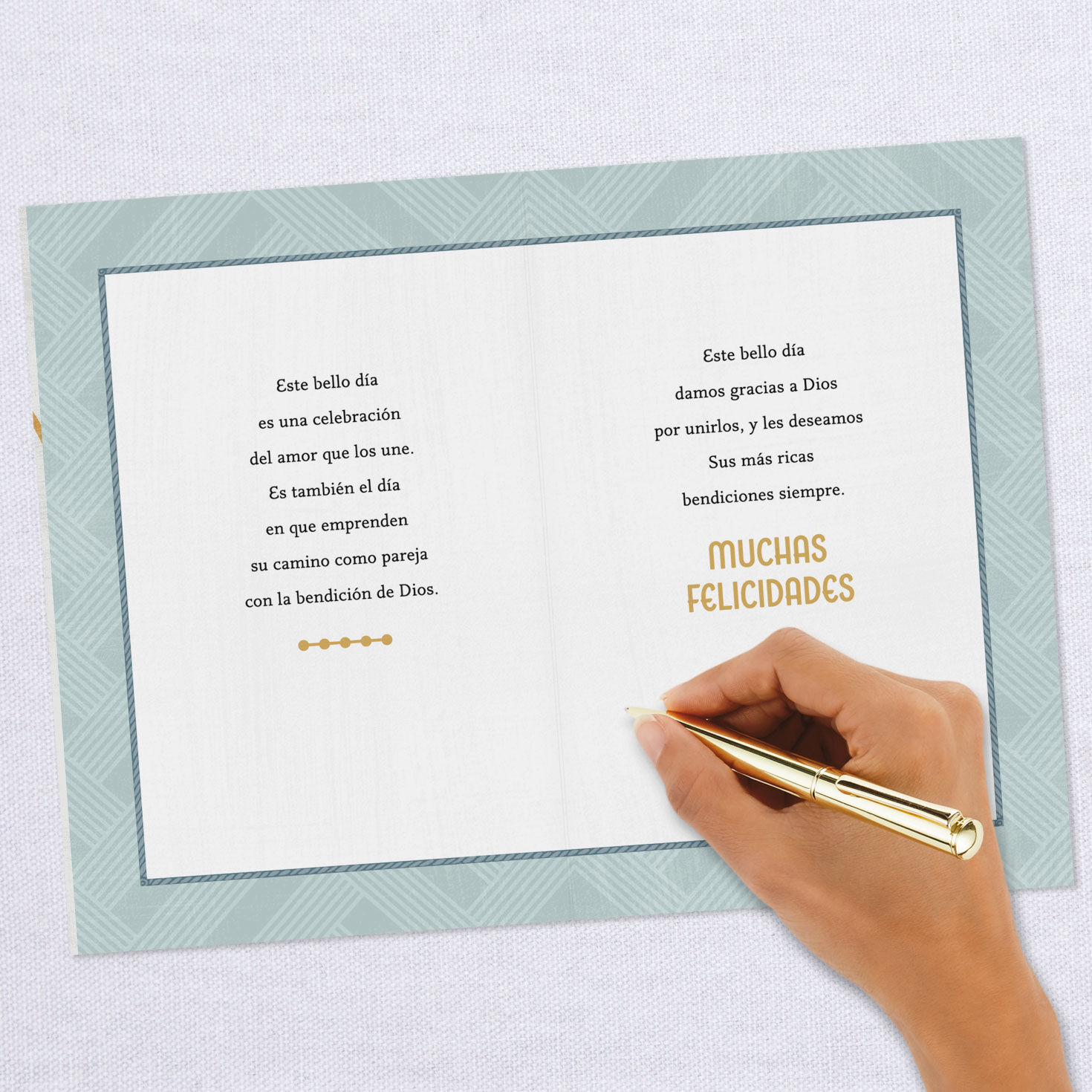 Thanks to God for Your Union Spanish-Language Wedding Card, , large image number 6