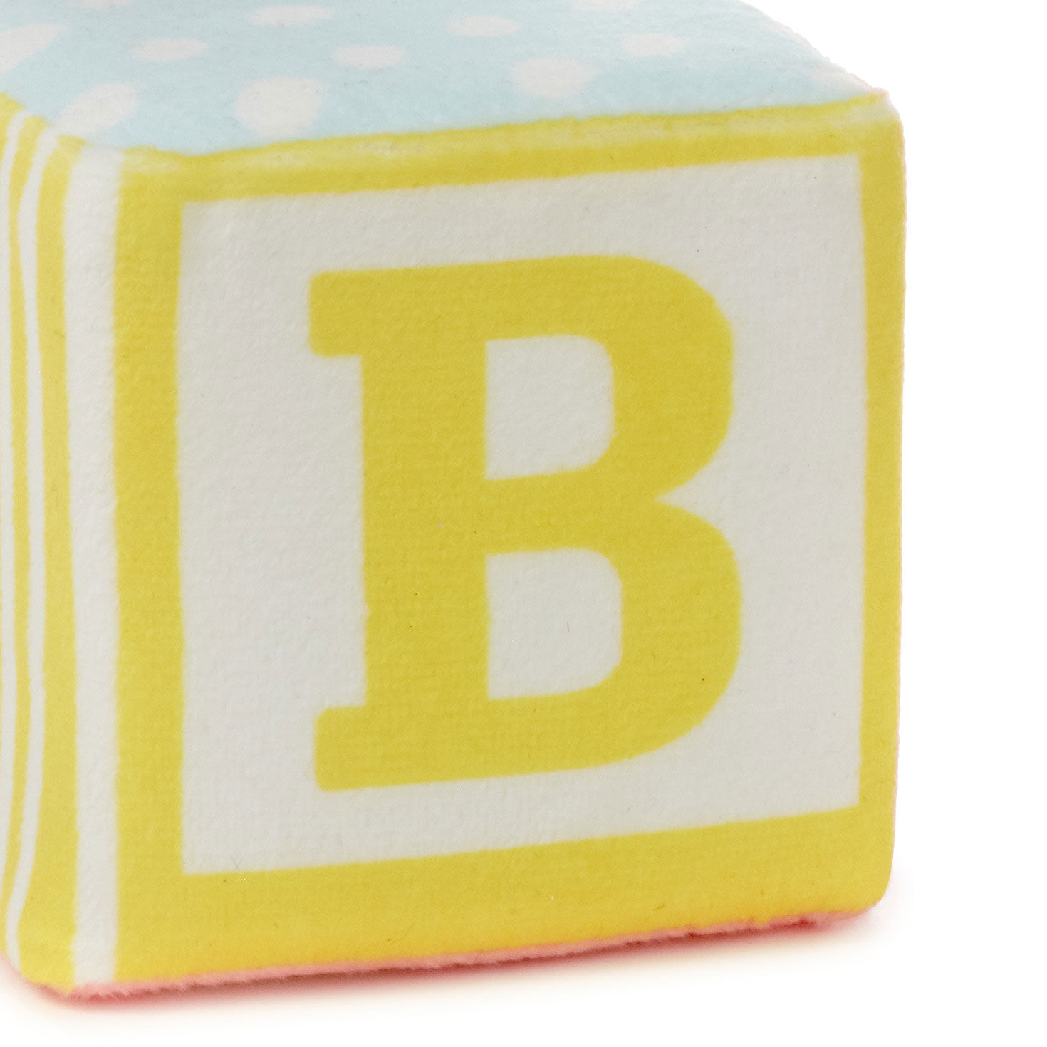 Plush Baby Block Gift Card Holder With Pocket closeup view image number 4