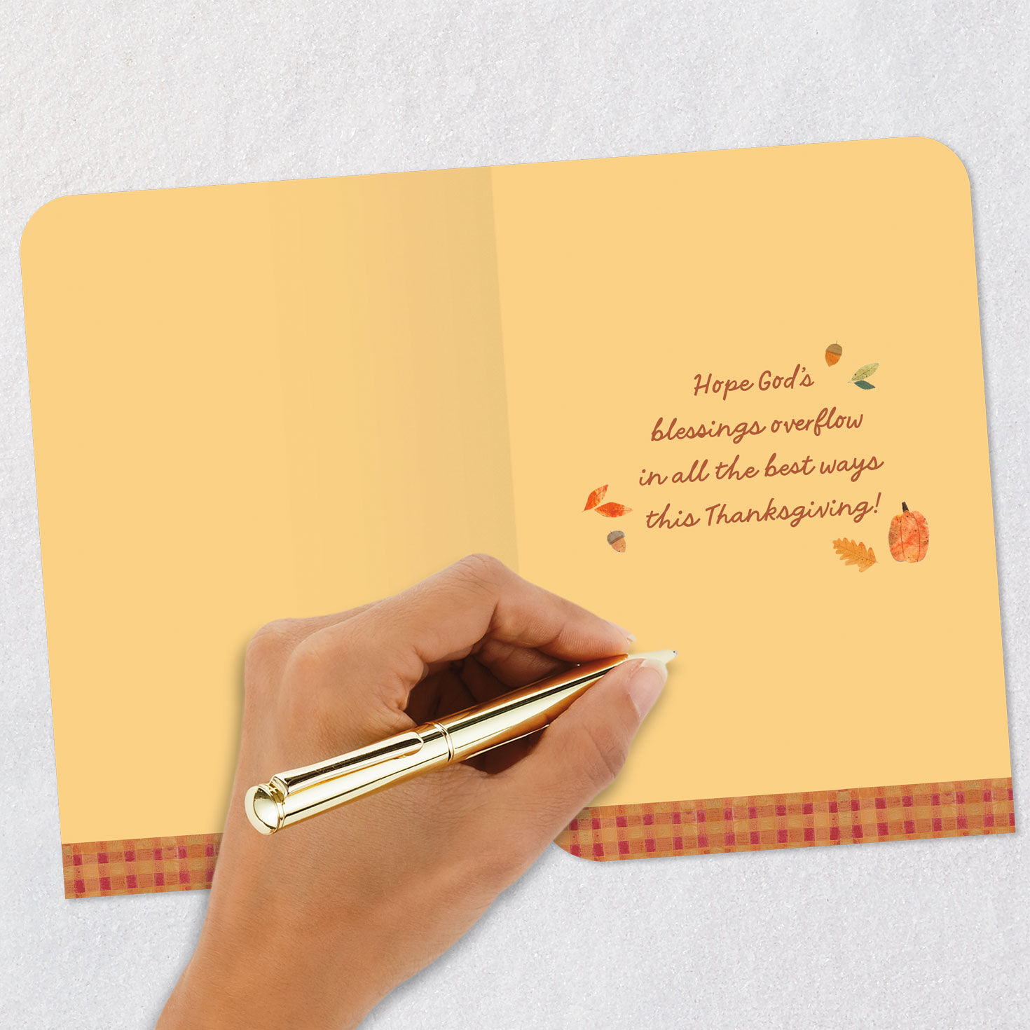Thankful Pumpkins Religious Thanksgiving Card Signing card image number 6