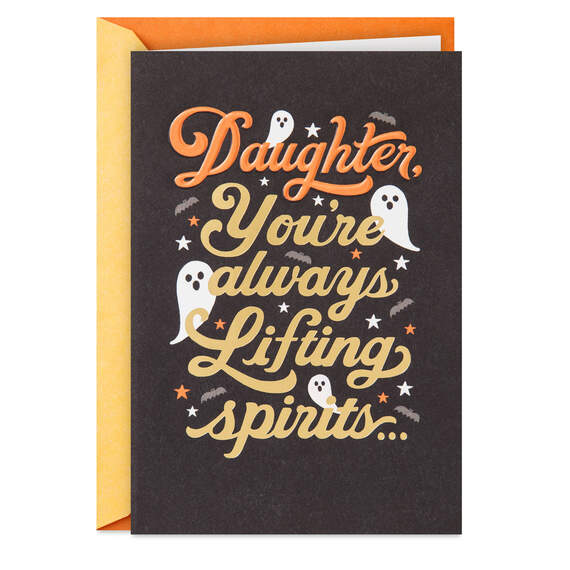Daughter, You're Always Lifting Our Spirits Halloween Card, , large image number 1