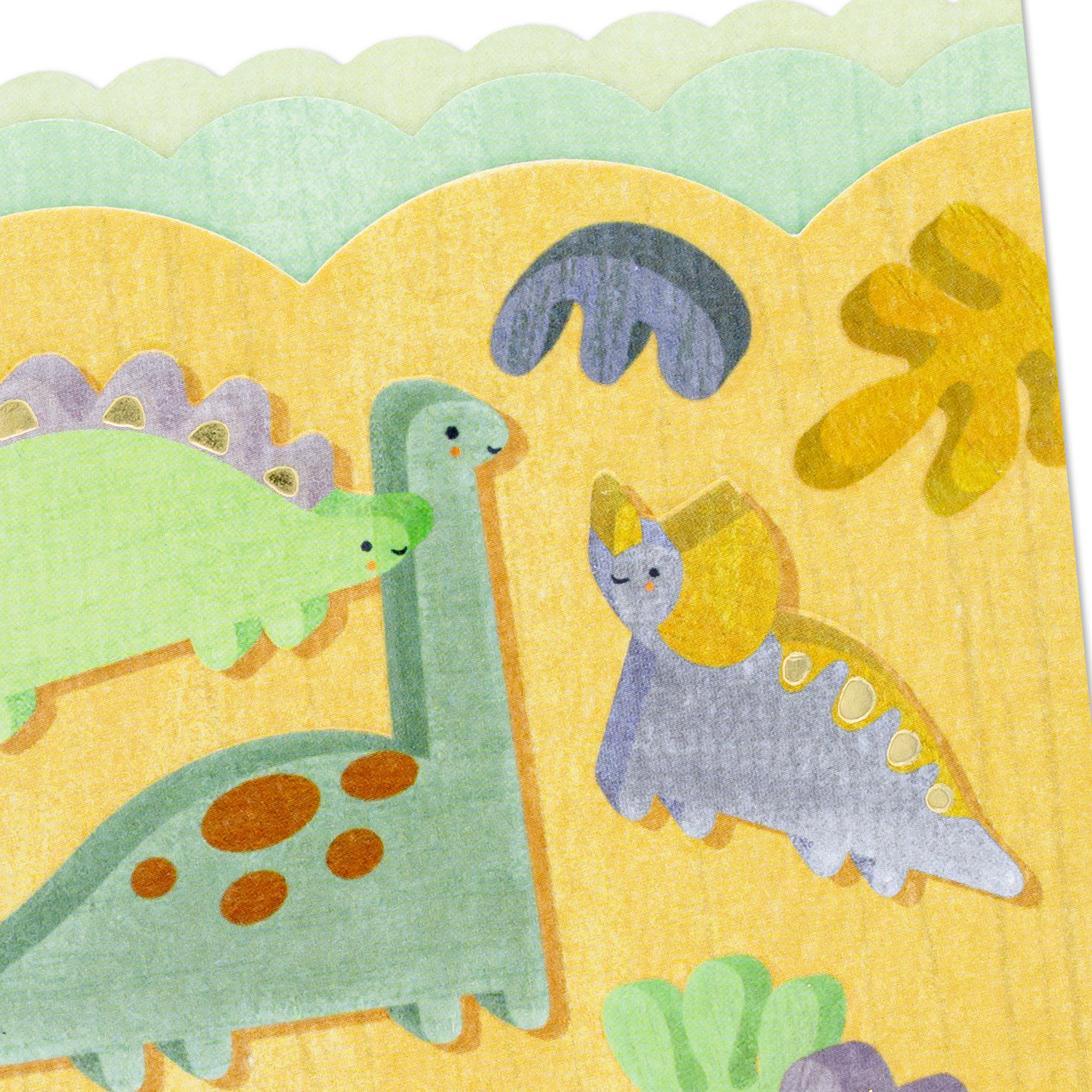 Cute Dinosaurs New Baby Boy Card Card Front Detail image number 5