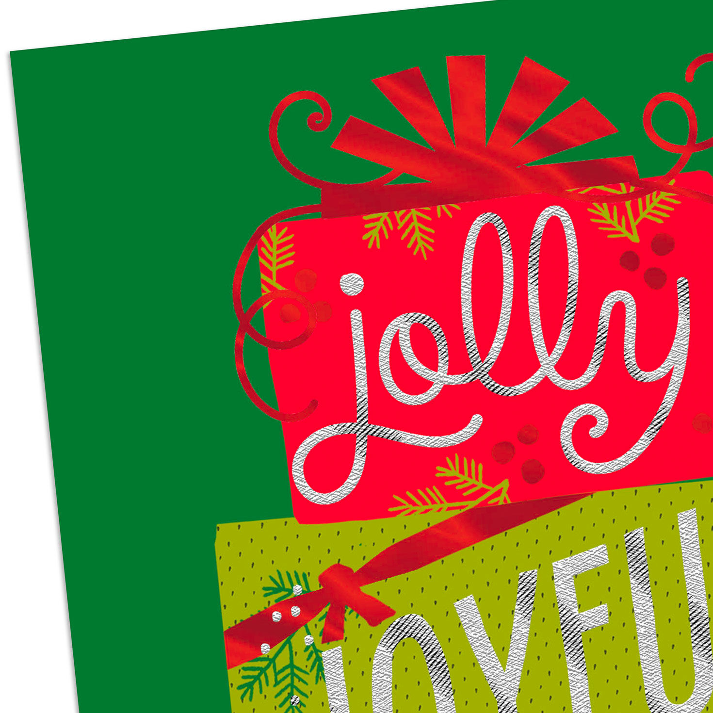 Stack of Christmas Presents Christmas Card Card Front Detail image number 4