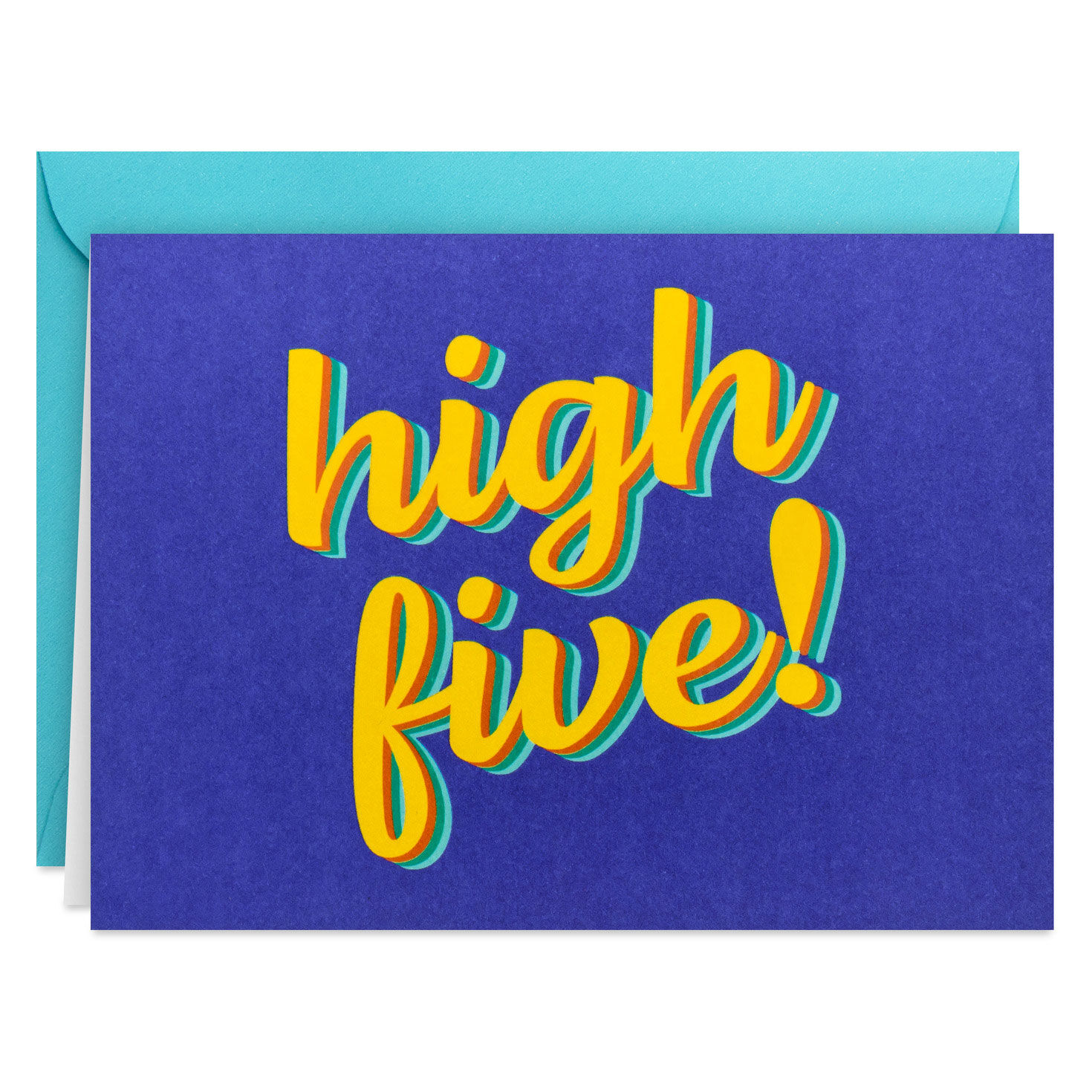 High Five on Blue Blank Note Cards Pack card front image number 2