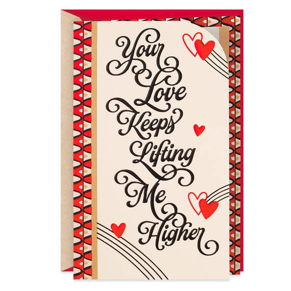 Your Love Keeps Lifting Me Higher Romantic Valentine's Day Card, , large image number 1
