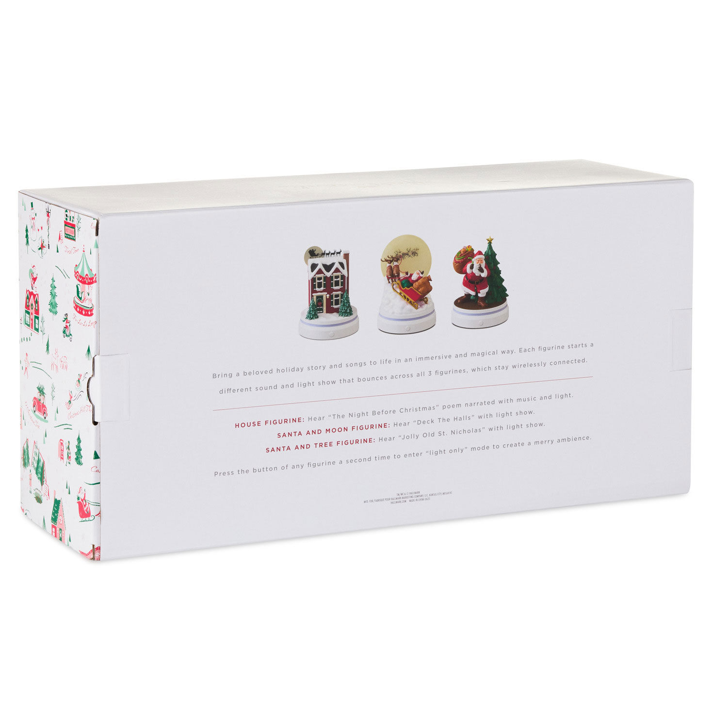 The Night Before Christmas Interactive Figurines package back image number 9