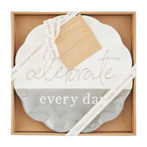 Mud Pie Celebrate Every Day Plate, 11.5", 