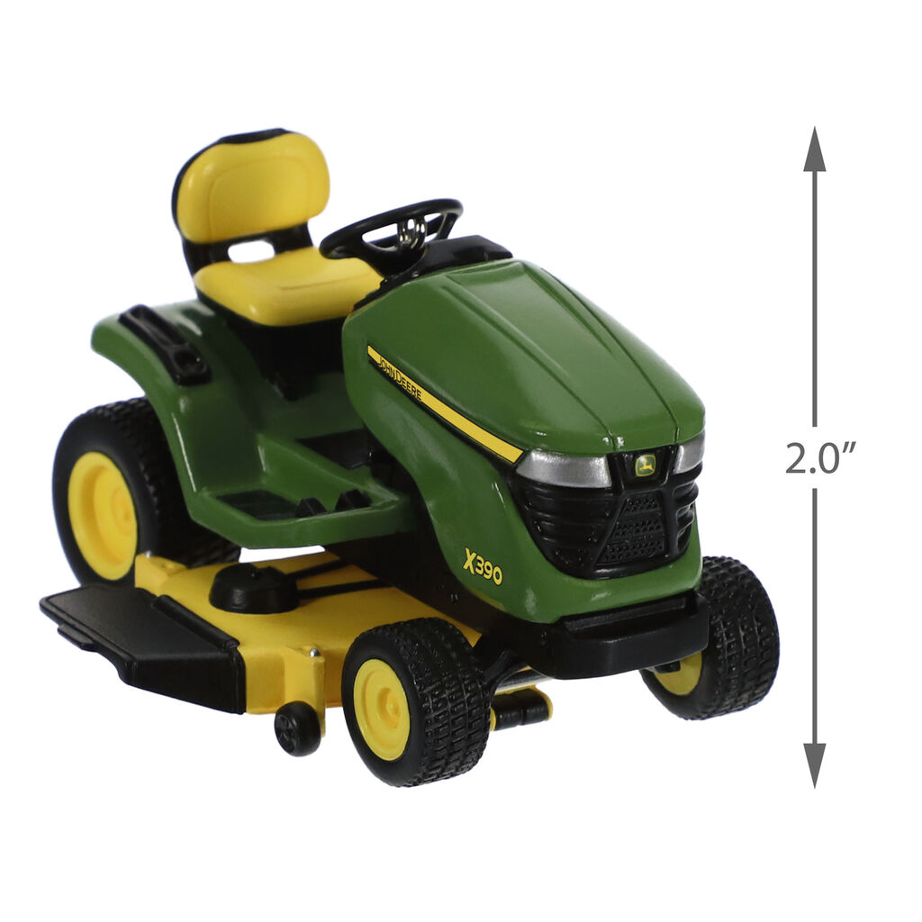 John Deere X390 Lawn Tractor Metal Ornament Keepsake Ornaments