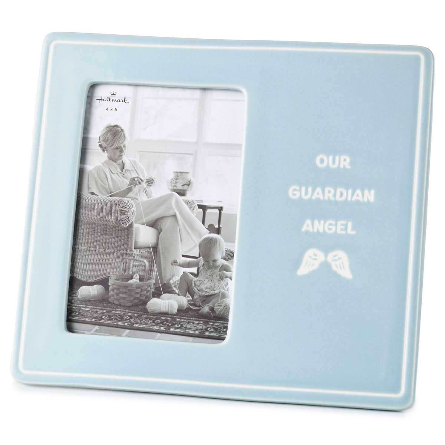 Our Guardian Angel Blue Picture Frame side image number 3