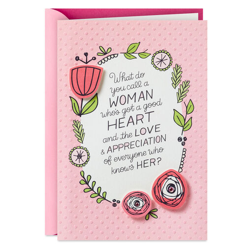 Lucky to Call You Family Birthday Card for Her, 