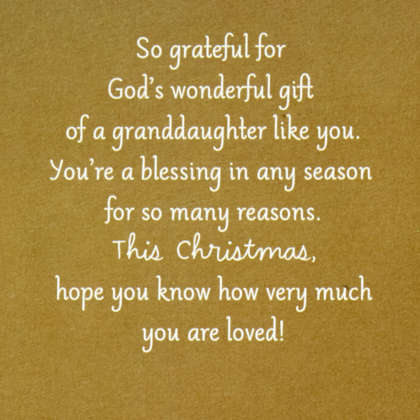You're a Gift Religious Christmas Card for Granddaughter, , large image number 2
