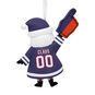 New York Giants Santa Fan Christmas Ornament back image number 6