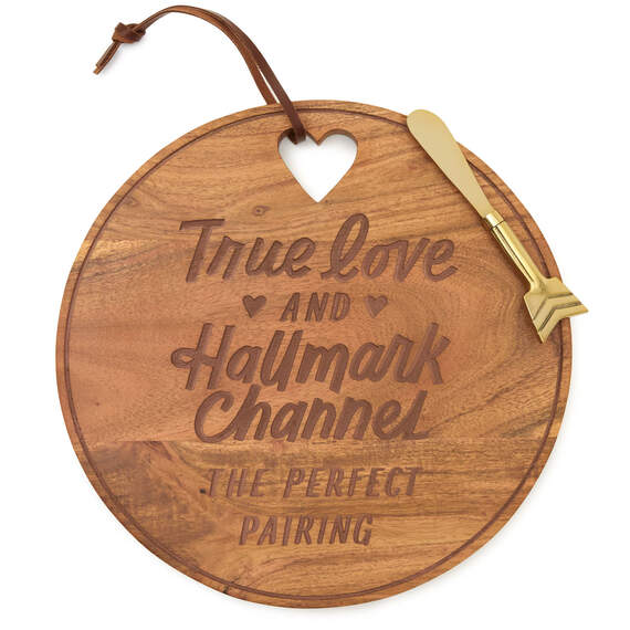 Hallmark Channel True Love Charcuterie Board With Spreader, 12", , large image number 2