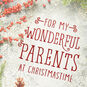 Holiday Greenery Parents Christmas Card Card Front Detail image number 5
