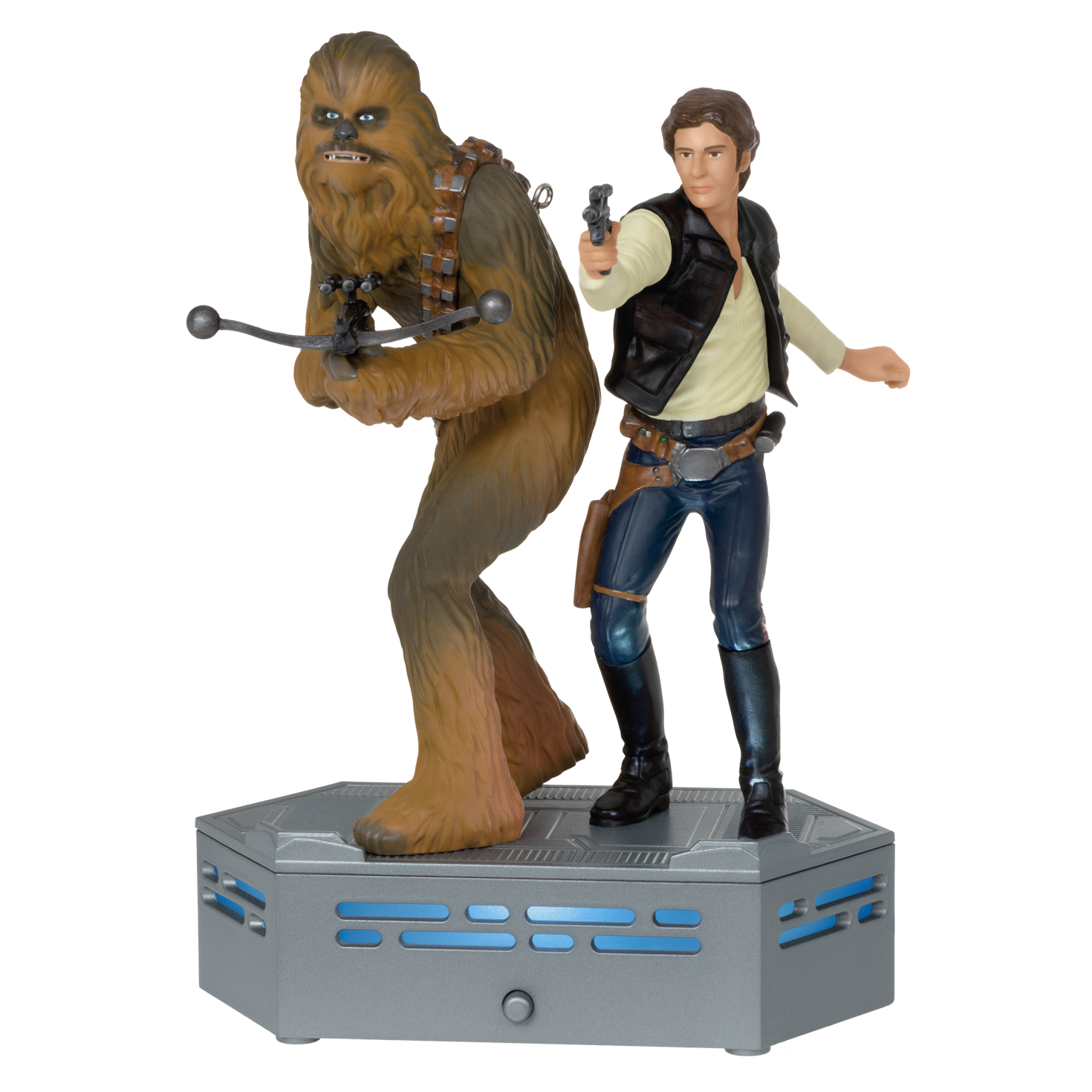 Star Wars: A New Hope&trade; Collection Han Solo&trade; and Chewbacca&trade; Ornament With Light and Sound, , large image number 7