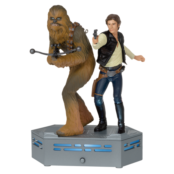 Star Wars: A New Hope™ Collection Han Solo™ and Chewbacca™ Ornament With Light and Sound, , large image number 7