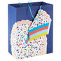 Cake on Blue Large Gift Bag Front image number 1