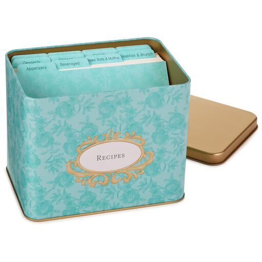 Mid Century Modern Tin Recipe Card Holder Recipe Organizers
