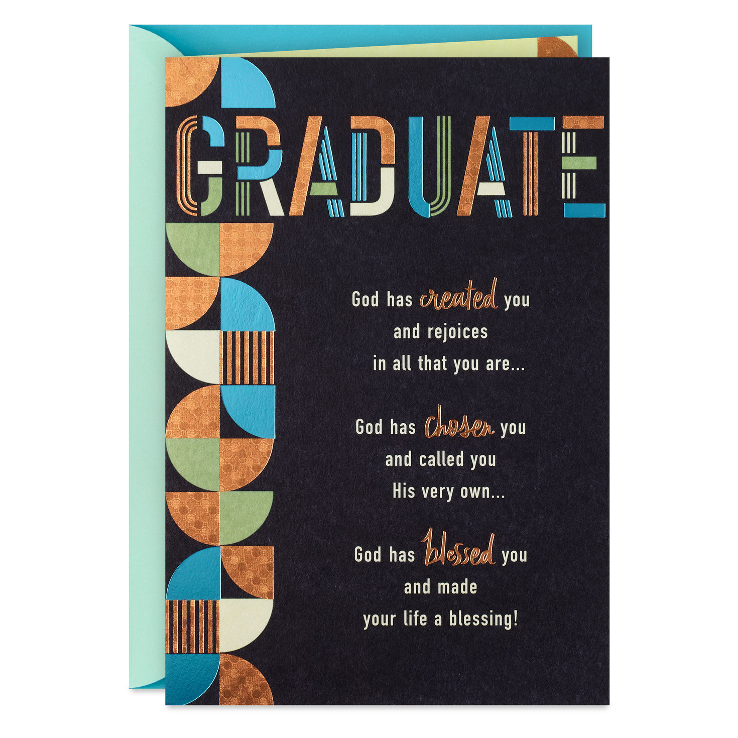 God Has Blessed You Religious Graduation Card