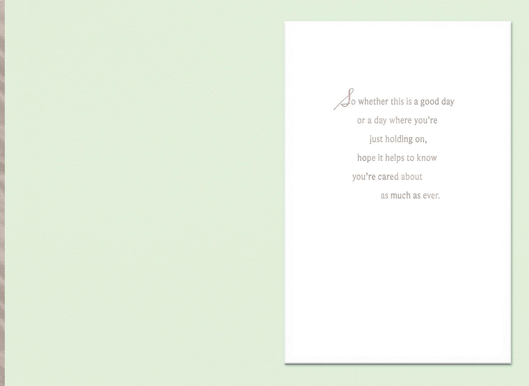 You're Cared About Sympathy Card