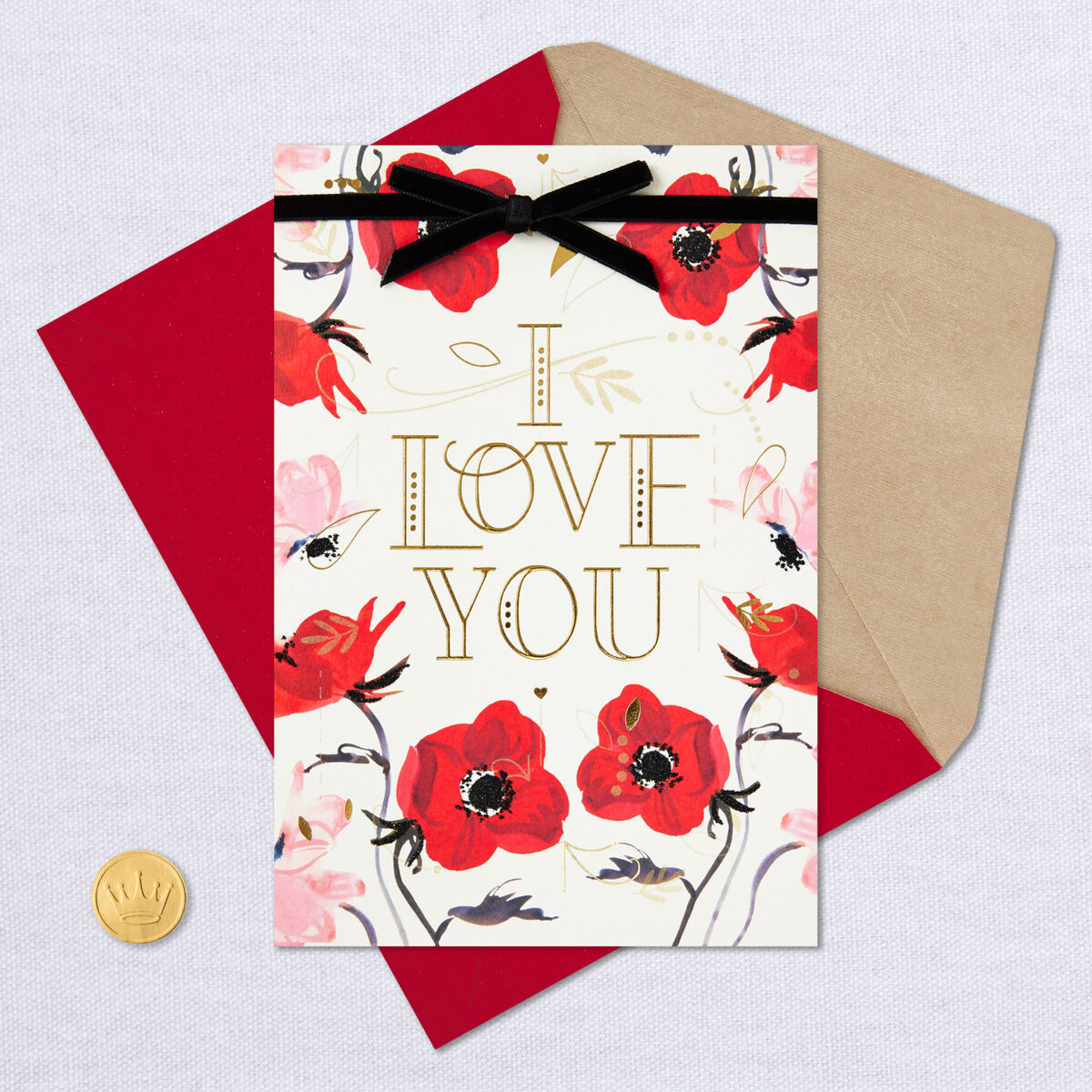 I Love You Floral Romantic Valentine's Day Card Greeting Cards Hallmark