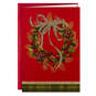 Traditional Wreath With Gold Bow Christmas Cards, Box of 40, , large image number 2