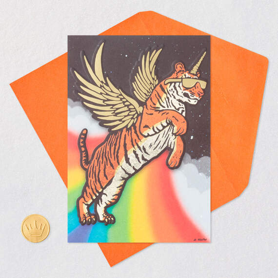Almost Too Awesome Flying Tiger Card, , large image number 5