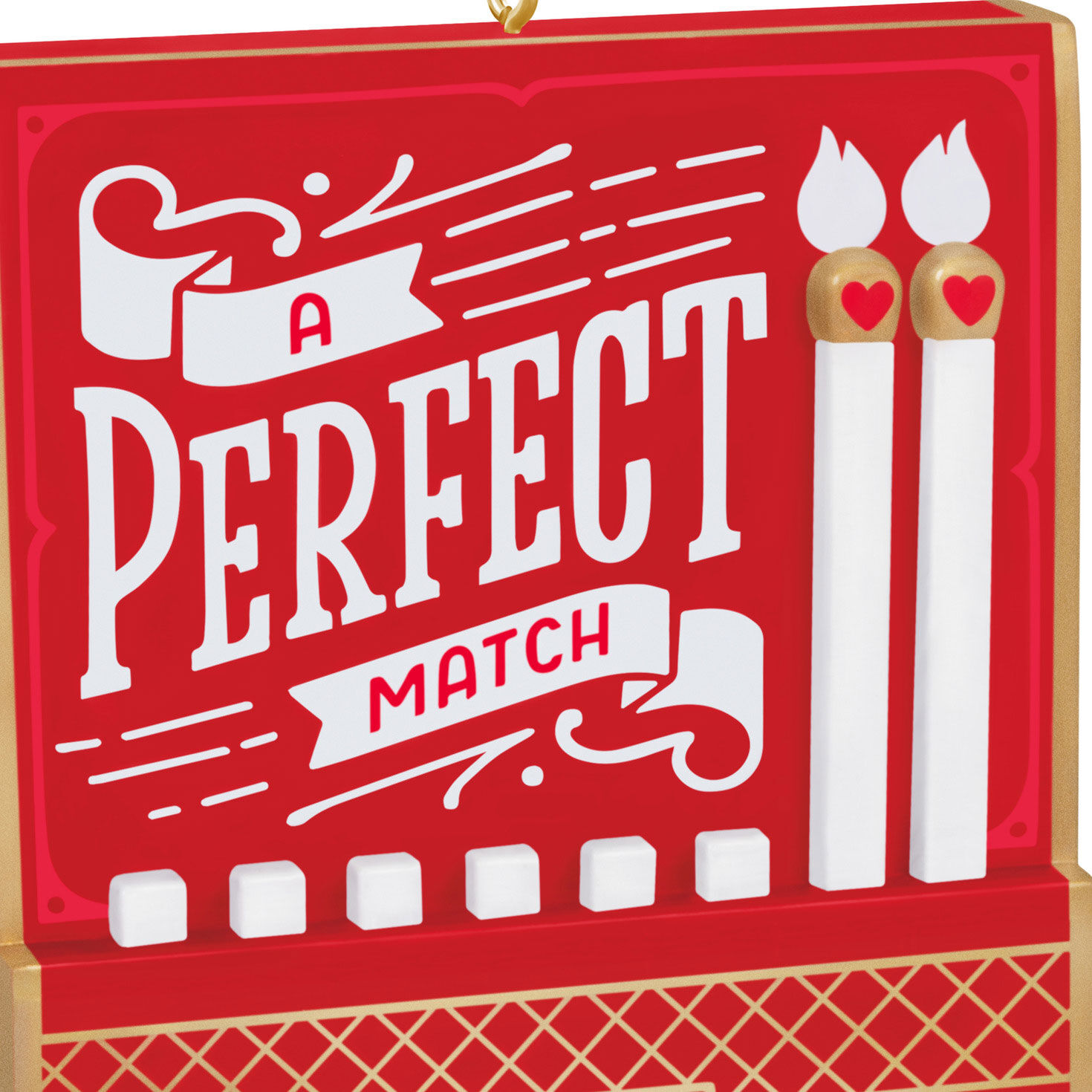 Matchbook Keepsake Ornament closeup view image number 5