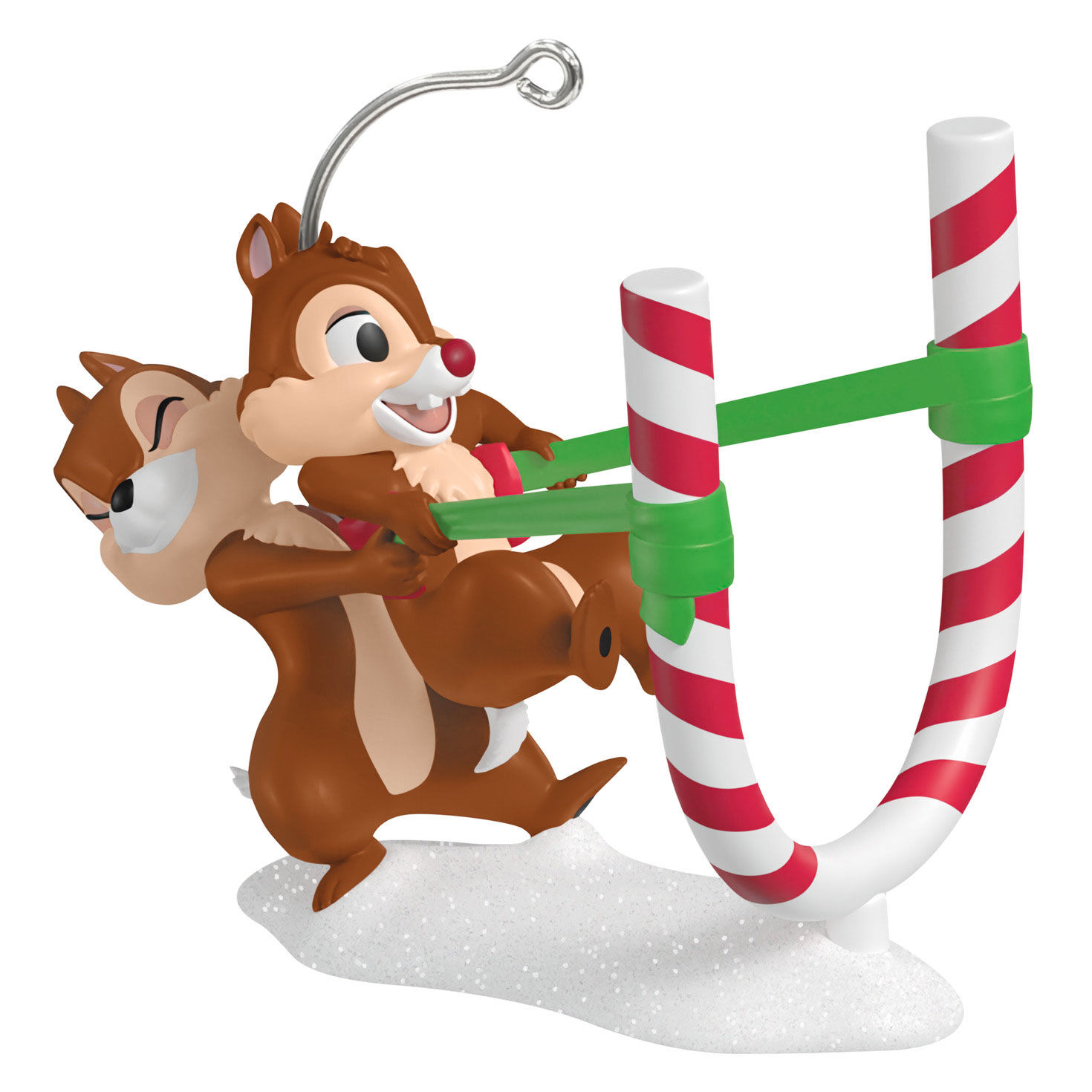 Disney Chip and Dale Candy Cane Catapult Ornament