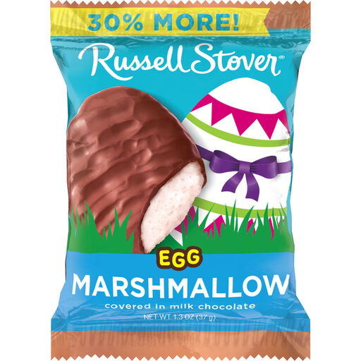 Russell Stover Milk Chocolate Marshmallow Egg, 1.3 oz., 