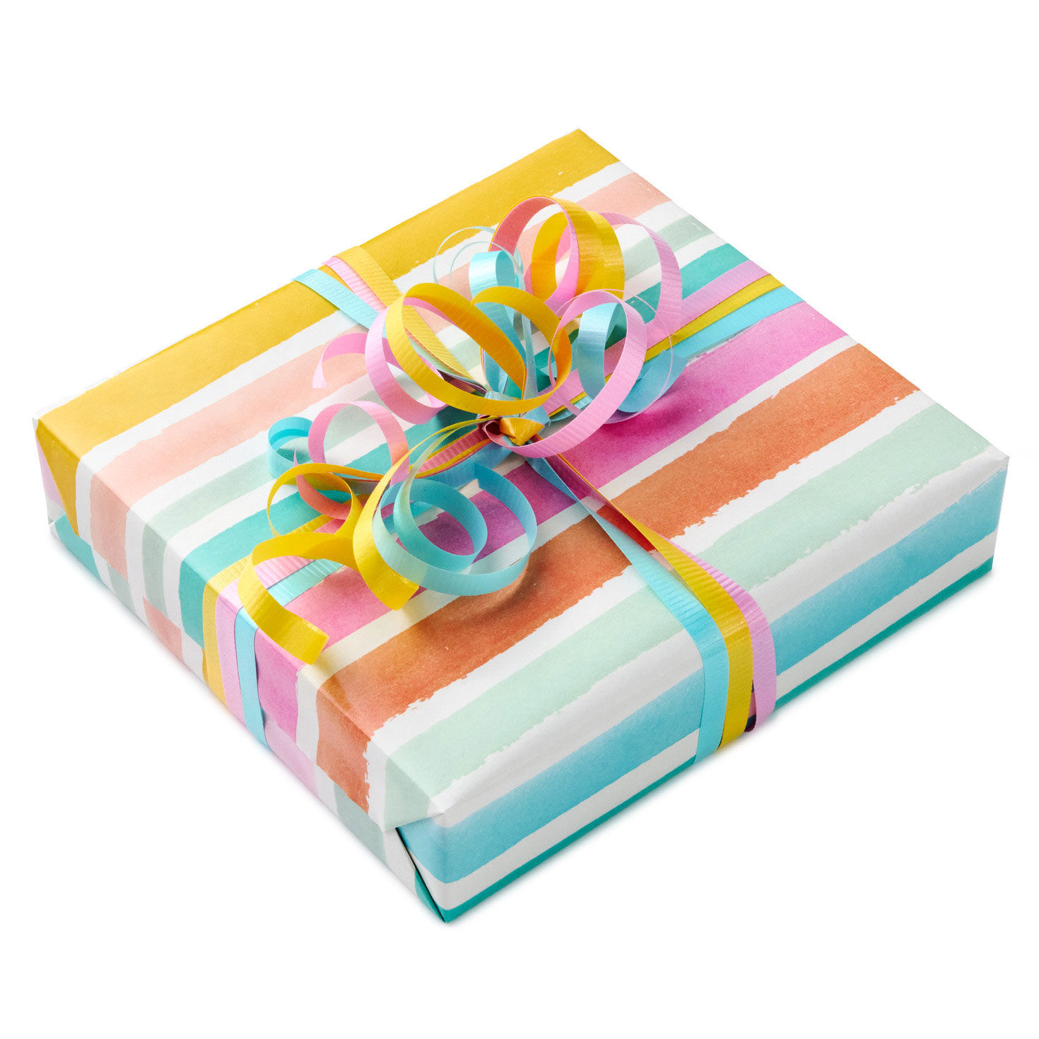 Pink Yellow, and Aqua Curling Ribbons Pack in use image number 2