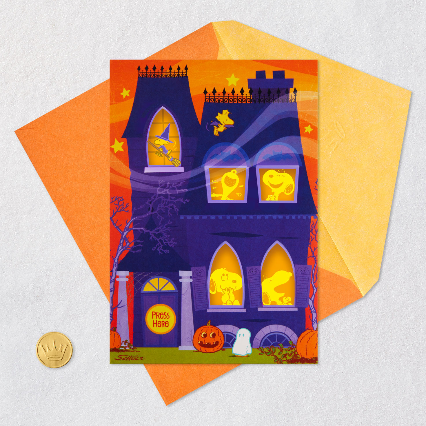 Peanuts&reg; Abracadabra Musical Halloween Card With Light, , large image number 5