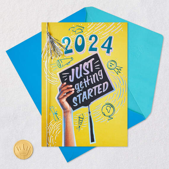 Just Getting Started 2024 Graduation Card, , large image number 5