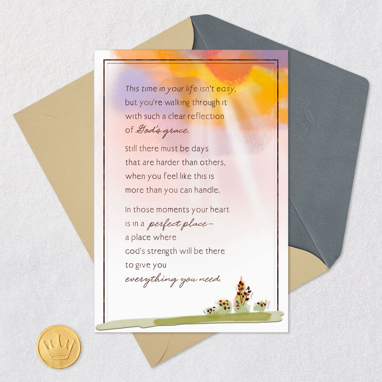 You're in My Prayers and God's Care Always Religious Encouragement Card, , large image number 5