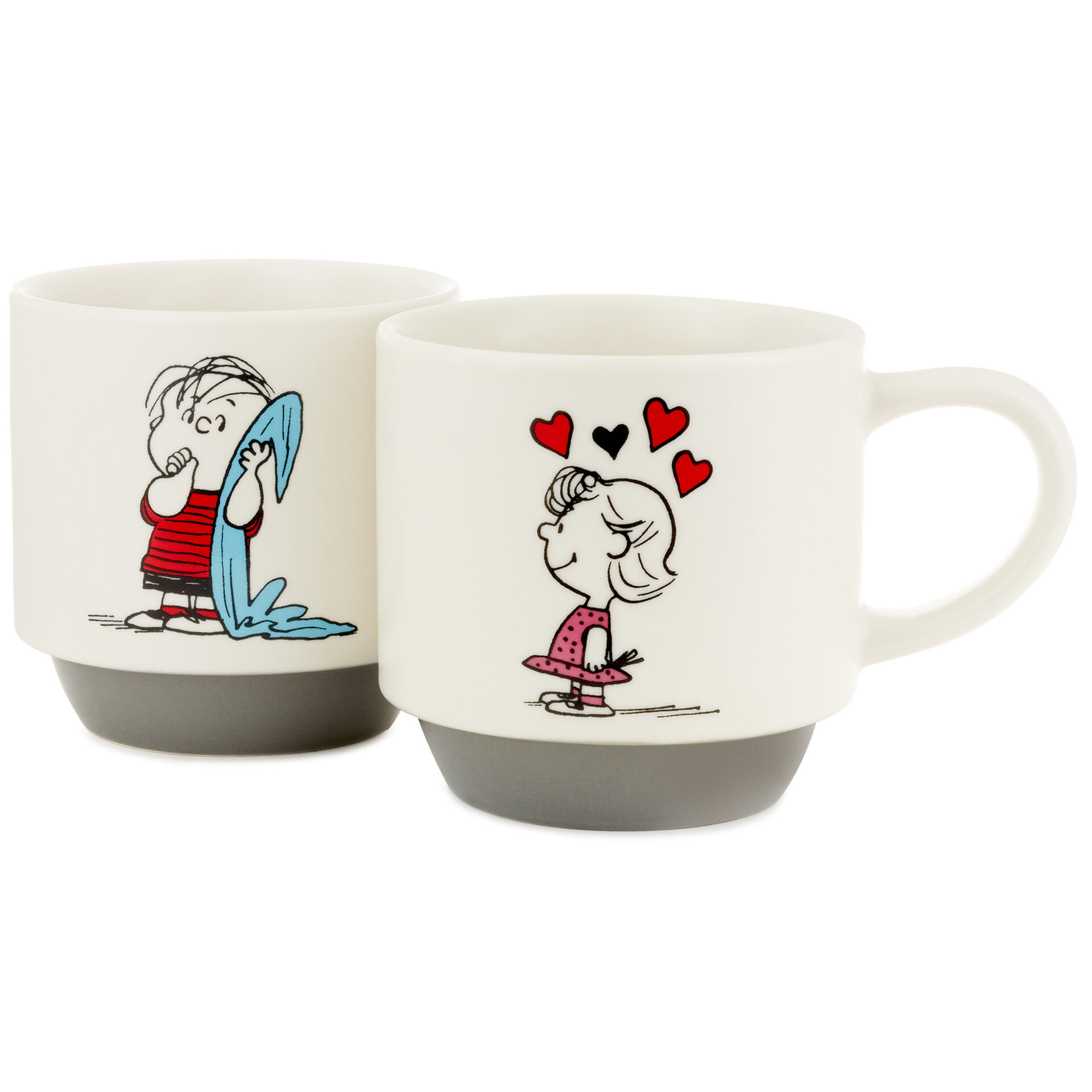 Peanuts® Linus and Sally Roses Are Red Stacking Mugs, Set of 2 Mugs