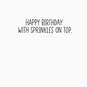 You're Rainbow Sprinkles Donuts Funny Birthday Card, , large image number 2