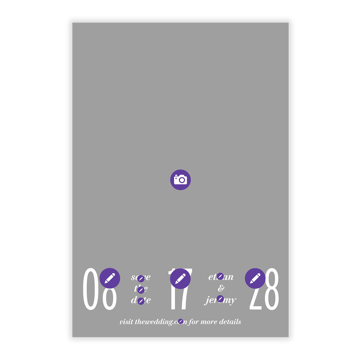 Boldly Us Full Photo Save the Date, , large image number 5