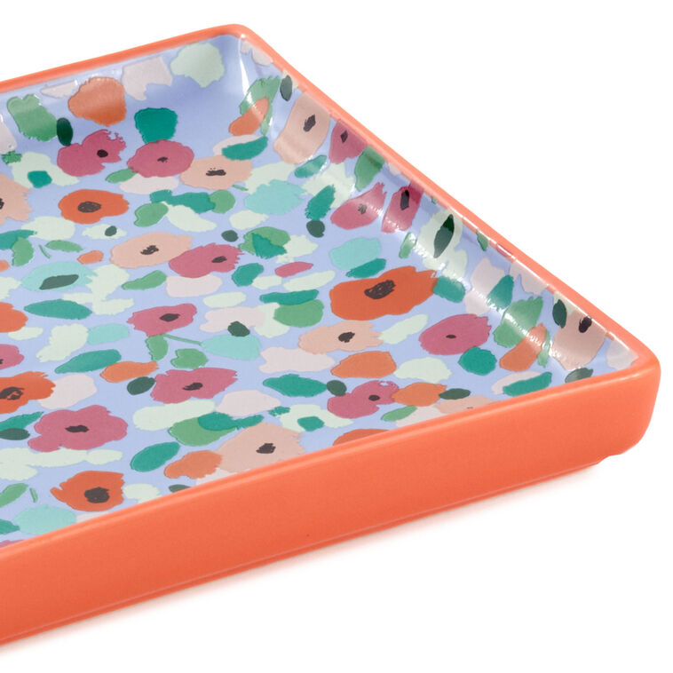 Mini Abstract Floral Square Trinket Dish, , large image number 3