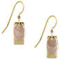 Rectangle and Oval Layered Metal Drop Earrings, , large image number 1