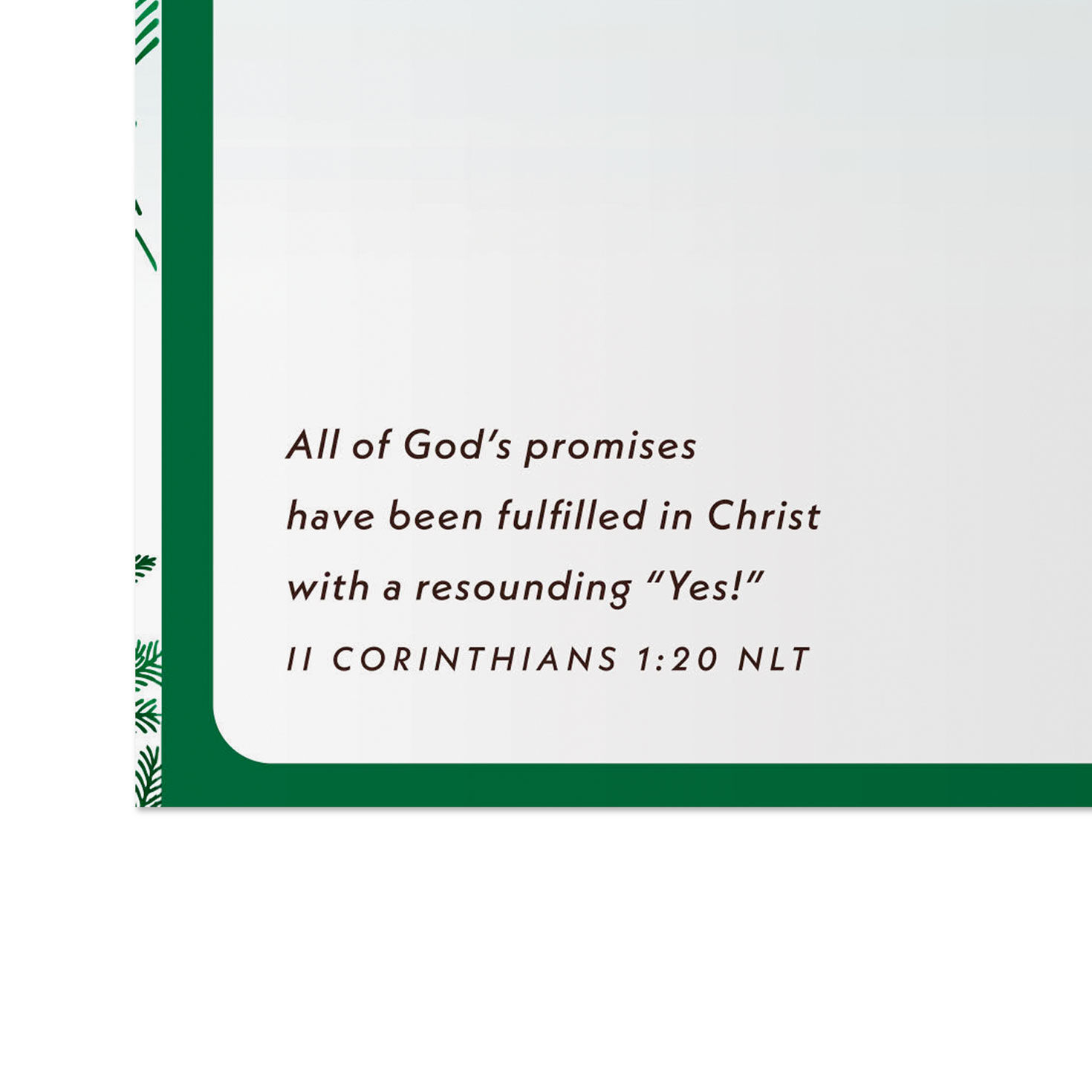 Keeping Jesus at the Center Religious Christmas Card for Pastor and Family Scripture image number 3