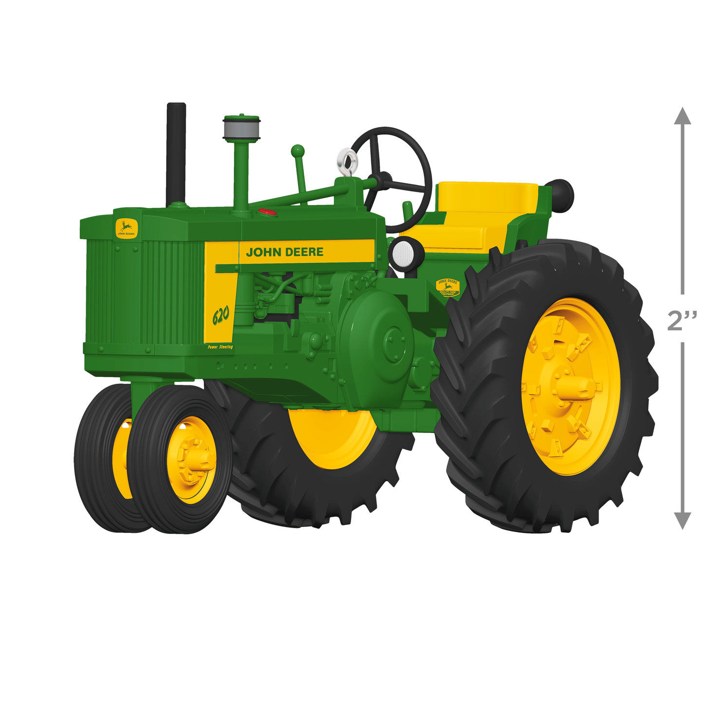 John Deere Tractor Keepsake Ornament measurement image number 3